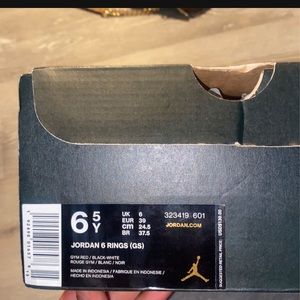 Jordan 6 rings GS